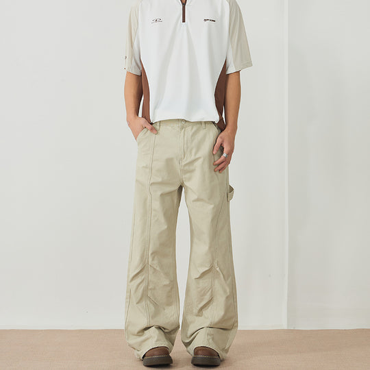 Herren weite Carpenterhose aus Baumwoll-Twill mit Hammerschlaufe und verstärkten Nähten Nord Taschen