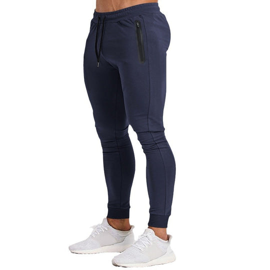 Herren schmal geschnittene Jogginghose mit Reißverschlusstaschen und Kordelzug Nord Taschen
