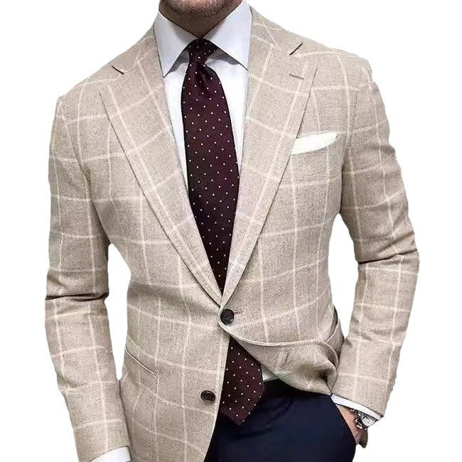 Herren eleganter Leinenblazer mit schmalem Schnitt - Vittorelli