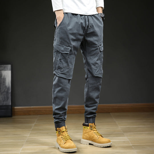 Herren Tapered-Cargo‑Jogger mit geripptem Knöchelabschluss und verstärkten Kniepaneelen Nord Taschen