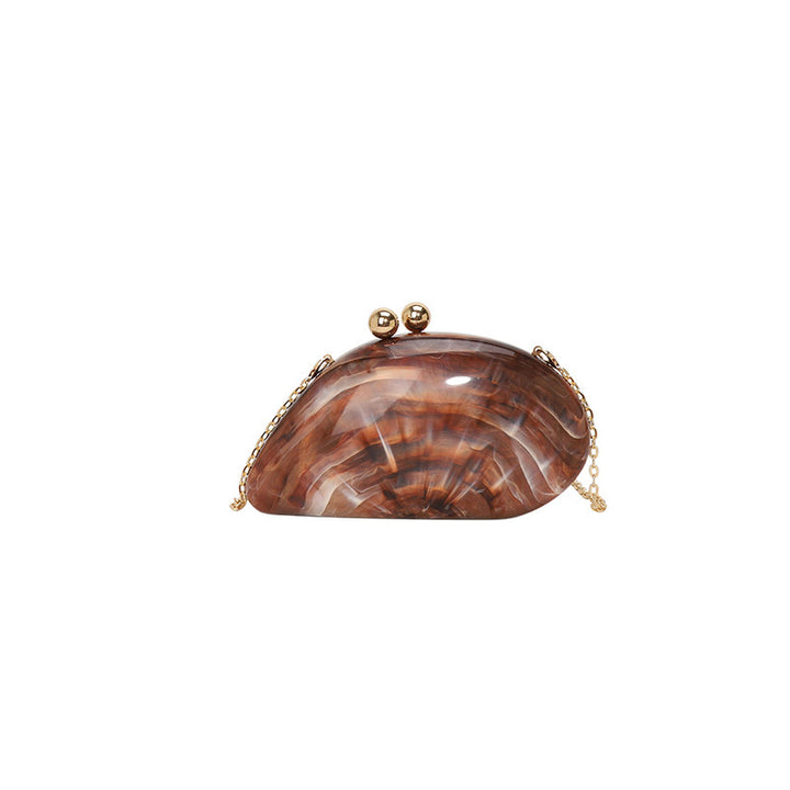 Damen Clutch im eleganten Muscheldesign Nord Taschen