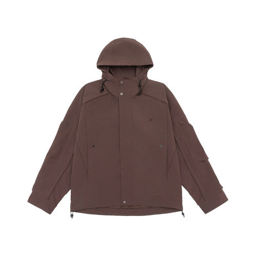 Unisex Technische Kapuzen‑Fieldjacke im Boxy‑Cut mit verdeckter Front und Multifunktions‑Taschen Nord Taschen