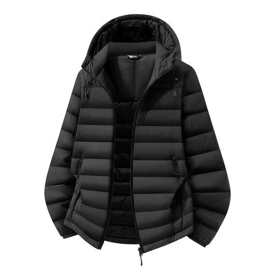 Damen leichte Stepp-Kapuzenjacke mit Thermofutter und Zwei-Wege-Reißverschluss Nord Taschen