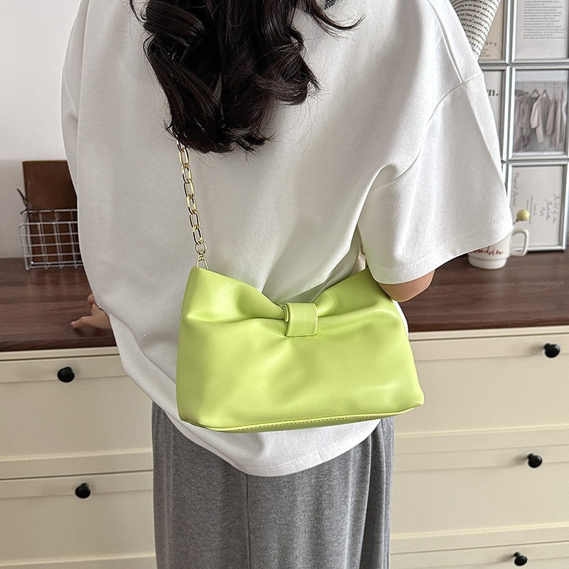 Damen elegante Clutch-Tasche mit edler Schleife Nord Taschen