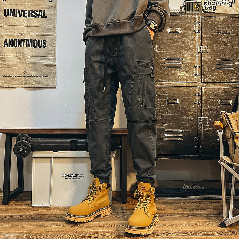 Herren Cargohose im urbanen Utility‑Stil mit elastischem Bund und Bündchen Nord Taschen