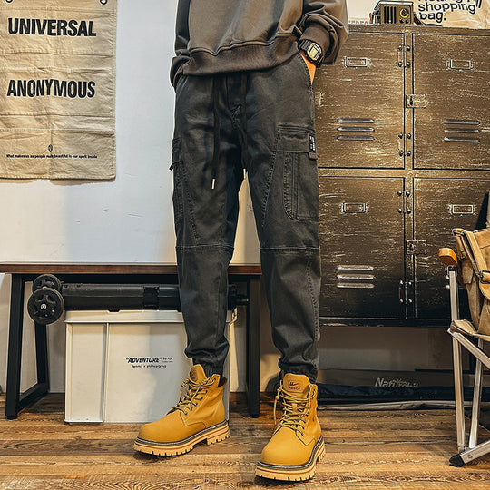 Herren Cargohose im urbanen Utility‑Stil mit elastischem Bund und Bündchen Nord Taschen