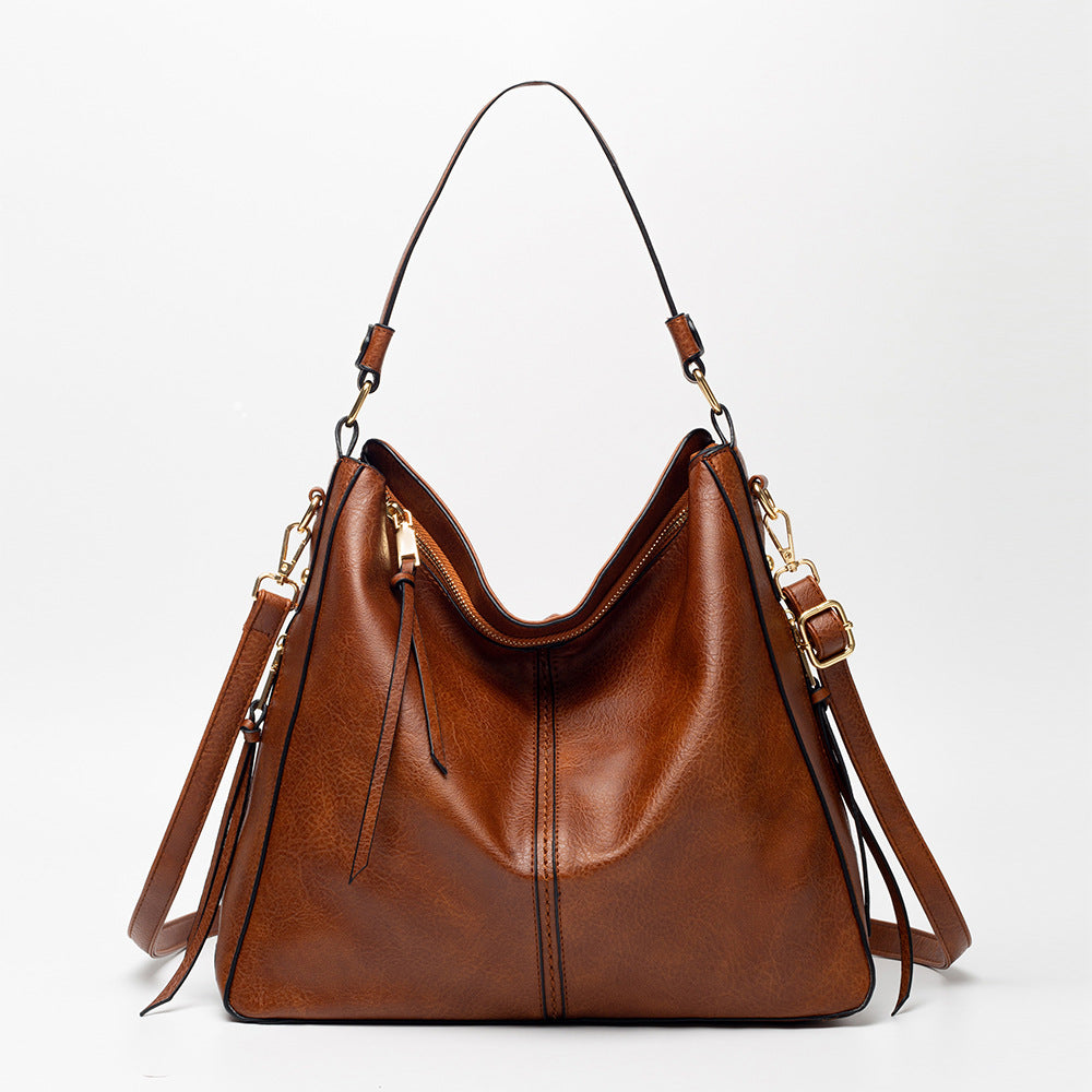 Damen Hobo-Tasche mit elegantem Faltendesign und verstellbarem Schulterriemen Nord Taschen