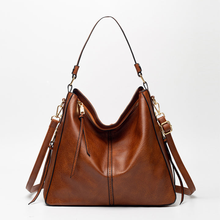Damen Hobo-Tasche mit elegantem Faltendesign und verstellbarem Schulterriemen Nord Taschen