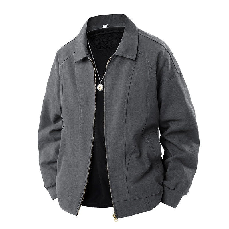 Herren Moderner Blouson mit Hemdkragen, Zwei‑Wege‑Reißverschluss und dezenter Teilungsnaht Nord Taschen