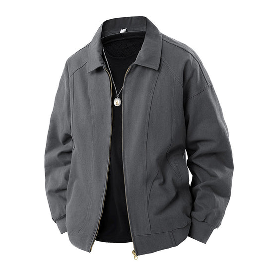 Herren Moderner Blouson mit Hemdkragen, Zwei‑Wege‑Reißverschluss und dezenter Teilungsnaht Nord Taschen