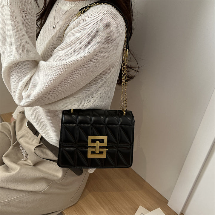 Damen elegante gesteppten Handtasche mit edlem Kettenverschluss Nord Taschen