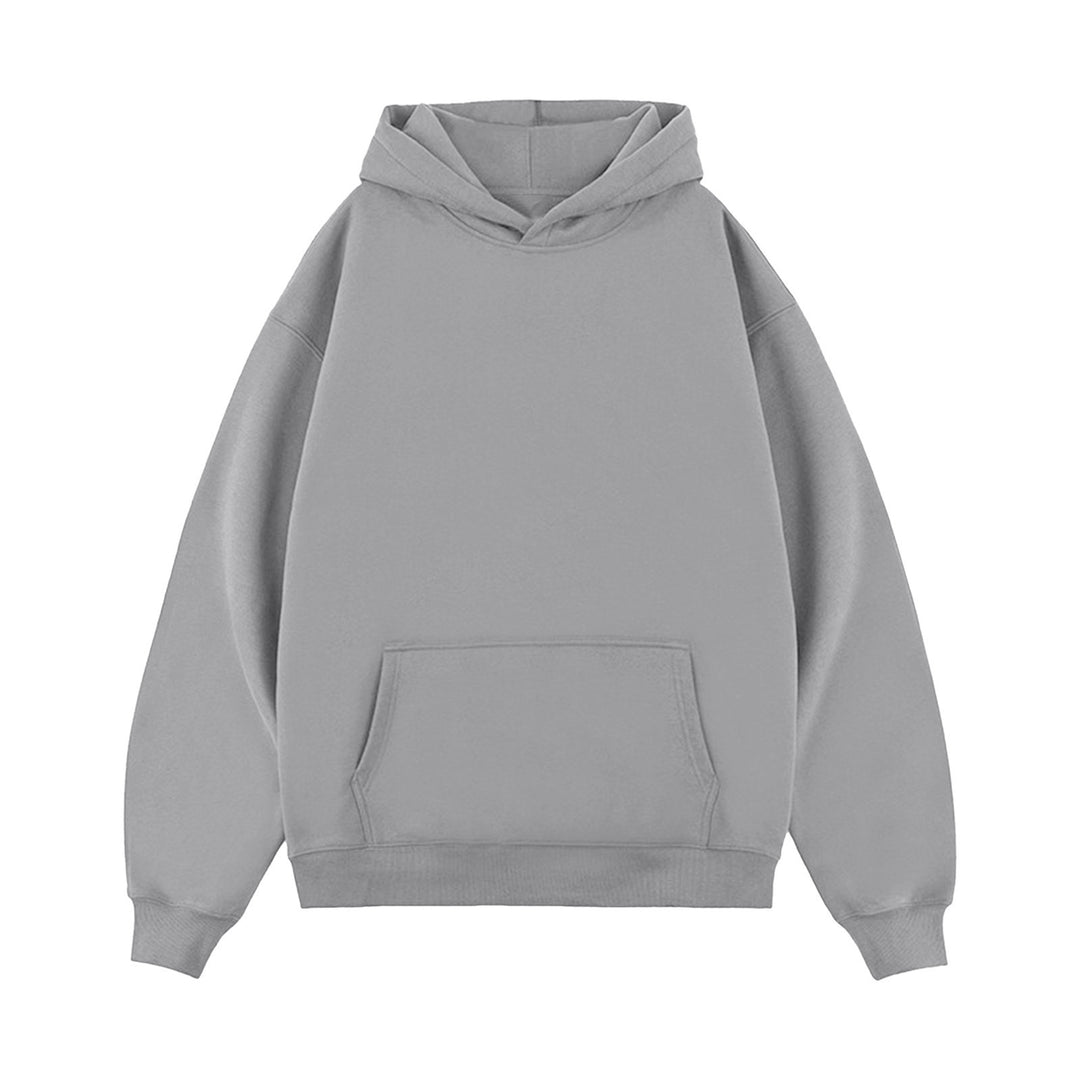 Unisex nan minimalistischer Oversize-Kapuzenpullover mit gedoppelter Kapuze, tiefer Schulter und breitem Rippbund Nord Taschen
