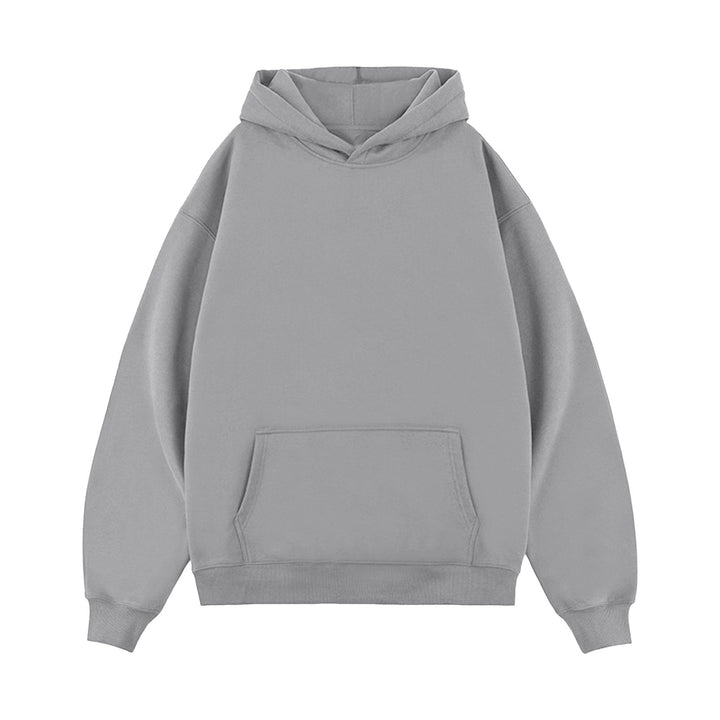 Unisex nan minimalistischer Oversize-Kapuzenpullover mit gedoppelter Kapuze, tiefer Schulter und breitem Rippbund Nord Taschen