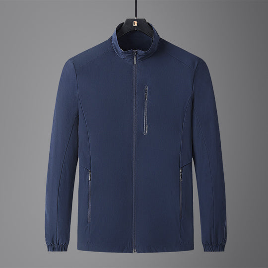 Herren Leichte Softshell-Jacke mit Stehkragen, wind- und wasserabweisender Oberfläche sowie Reißverschlusstaschen Nord Taschen