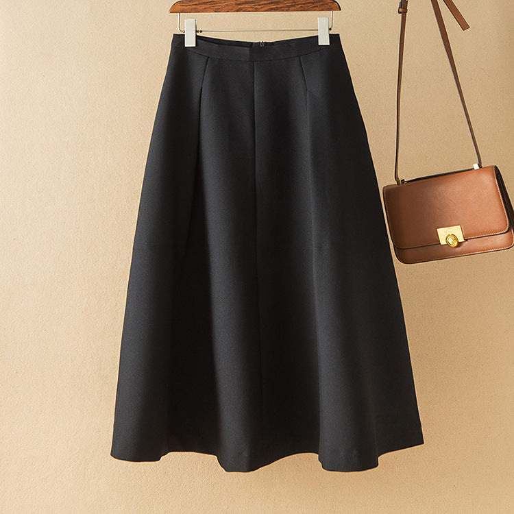 Damen Eleganter Midirock mit Falten Nord Taschen
