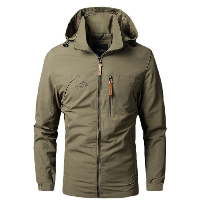 Herren  leichte wasserabweisende Softshelljacke mit Kapuze und Sicherheitsreißverschluss Nord Taschen