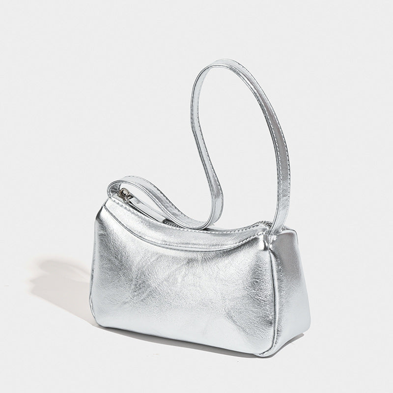 Damen modische Umhängetasche mit glänzender Metallic-Oberfläche Nord Taschen