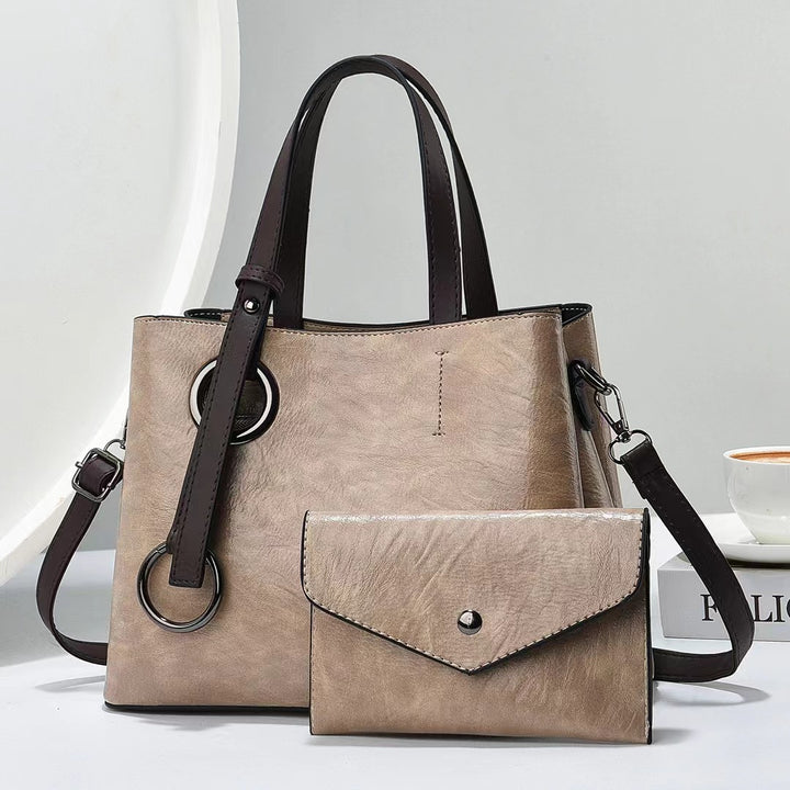 Damen praktische Schultertasche mit abnehmbarer Clutch Nord Taschen