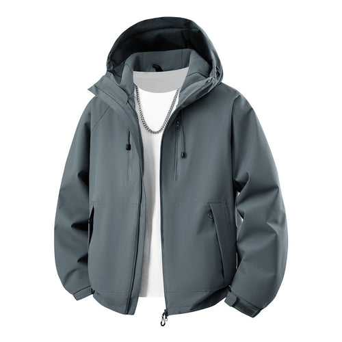 Herren Kapuzen-Softshelljacke mit wasserabweisender Membran, verstellbarer Kapuze & Utility‑Taschen Nord Taschen