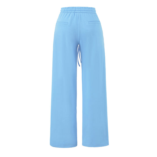 Damen Weite Lounge-Hose mit hohem elastischen Bund und Kordelzug Nord Taschen