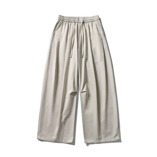 Damen Weite Culotte-Hose mit hohem elastischem Bund und Kordelzug Nord Taschen