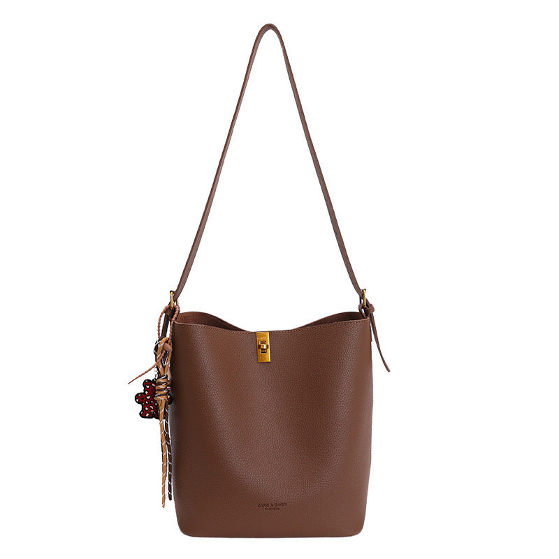 Damen hochwertige Schultertasche mit abnehmbarem Kosmetiktäschchen Nord Taschen