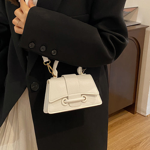 Damen Mini-Schultertasche mit elegantem Knopfverschlussystem Nord Taschen