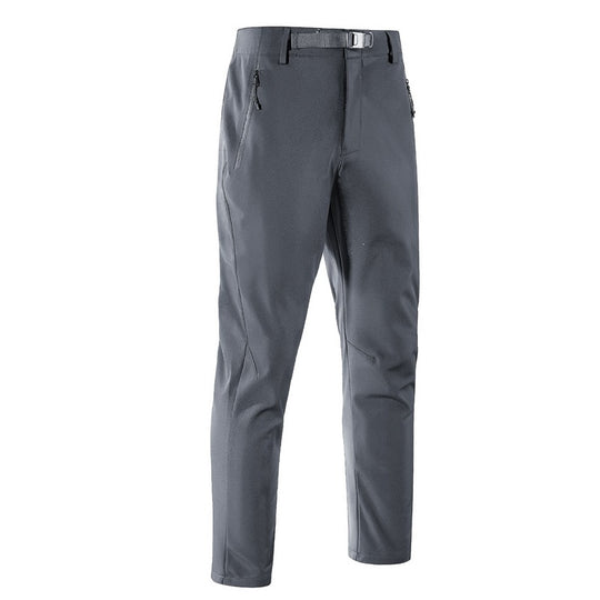 Herren Softshell-Outdoorhose mit engem Tapered‑Schnitt, integriertem Gürtel & Reißverschlusstaschen Nord Taschen
