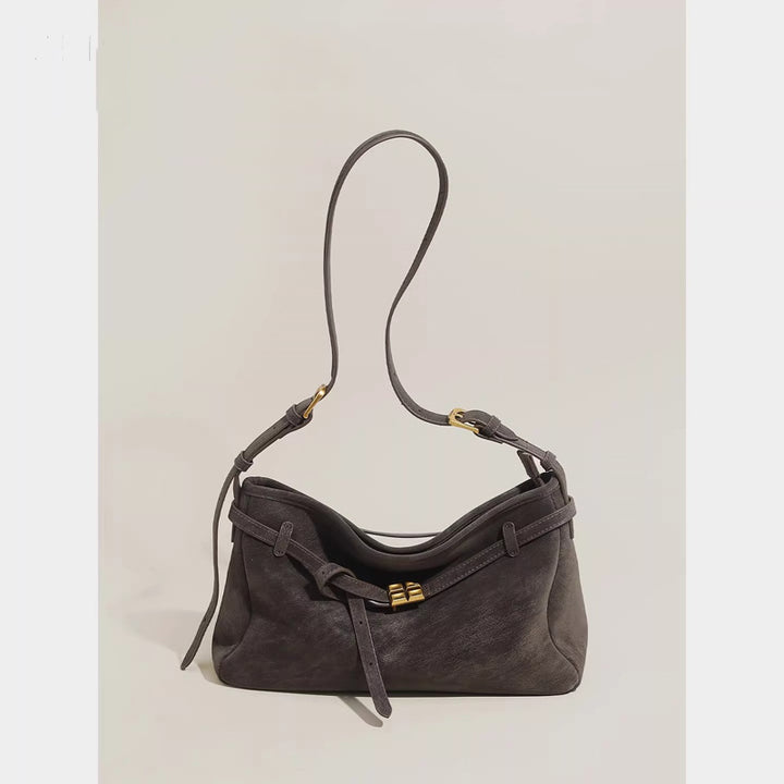 Damen Hobo-Tasche mit luxuriöser Samtoberfläche und elegantem Kettenverschluss Nord Taschen