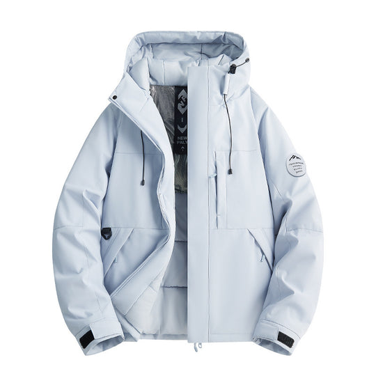 Damen Wattierte Winterjacke mit Kapuze, wasserabweisend und winddicht Nord Taschen