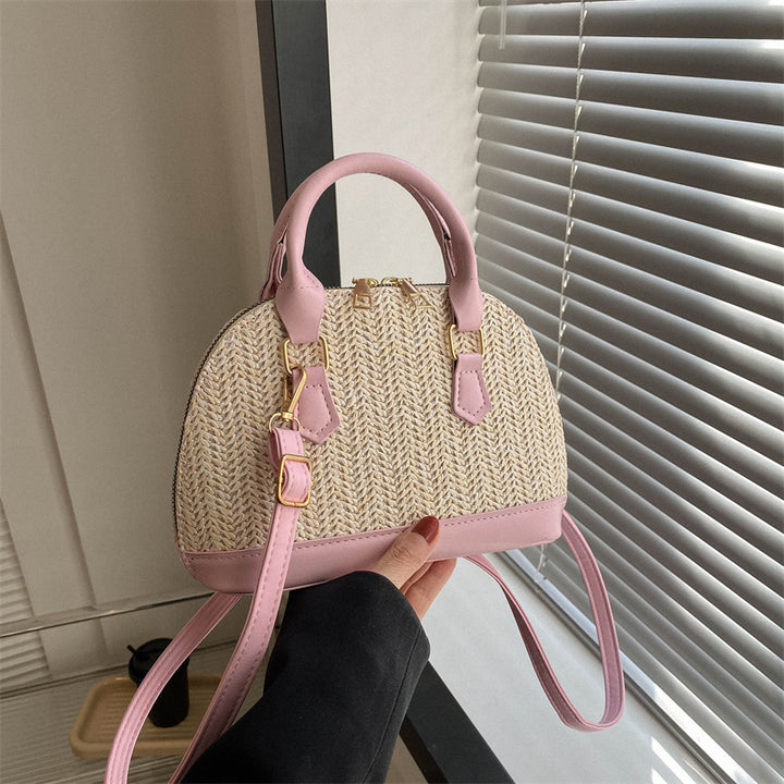 Damen elegante Handtasche im verspielten Flecht-Design Nord Taschen