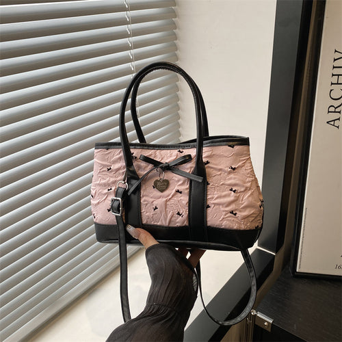 Damen modische Umhängetasche mit verspieltem Schleifendesign Nord Taschen