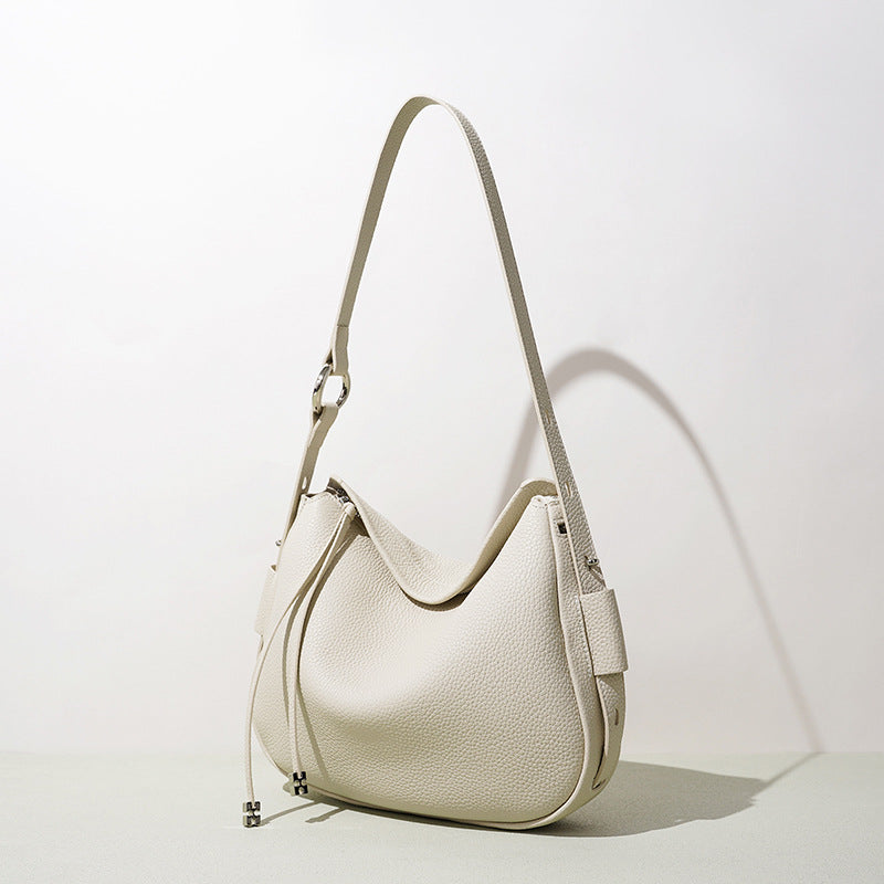 Damen weiche Ledertasche mit asymmetrischem Design Nord Taschen