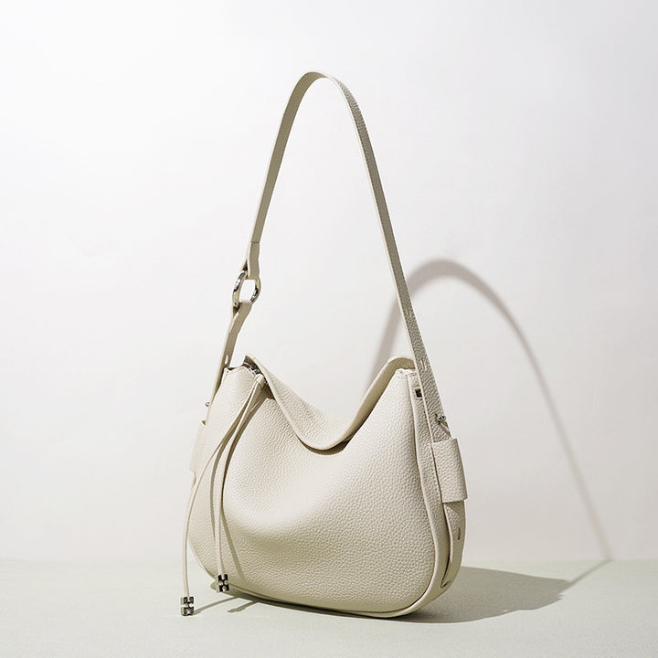 Damen weiche Ledertasche mit asymmetrischem Design Nord Taschen
