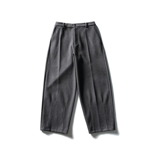 Damen Weite Cropped-Hose mit Bügelfalte und hoher Taille Nord Taschen