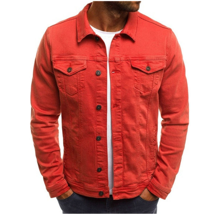 Herren Jeansjacke im modernen Design mit praktischen Brusttaschen
