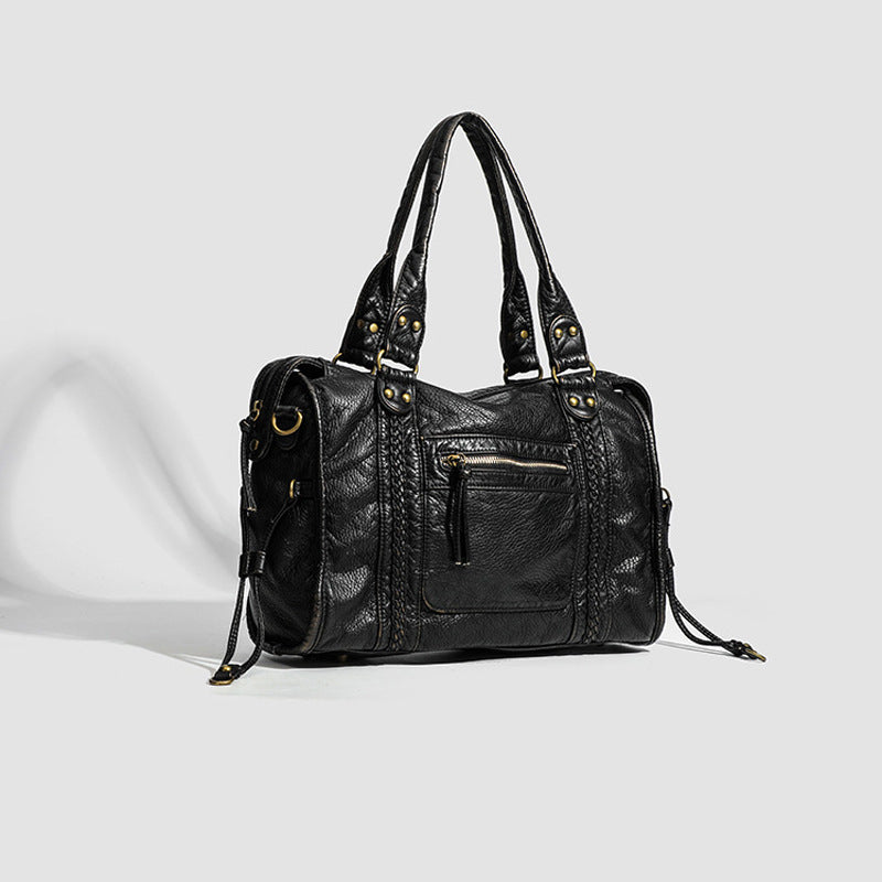 Damen Tragetasche mit eleganten Details und robustem Reißverschluss Nord Taschen