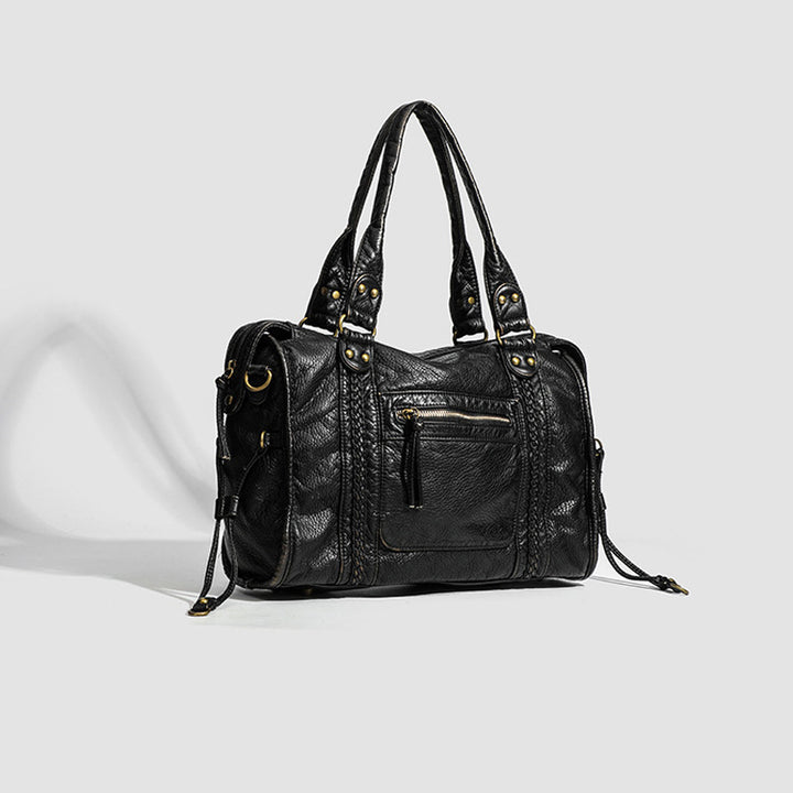 Damen Tragetasche mit eleganten Details und robustem Reißverschluss Nord Taschen