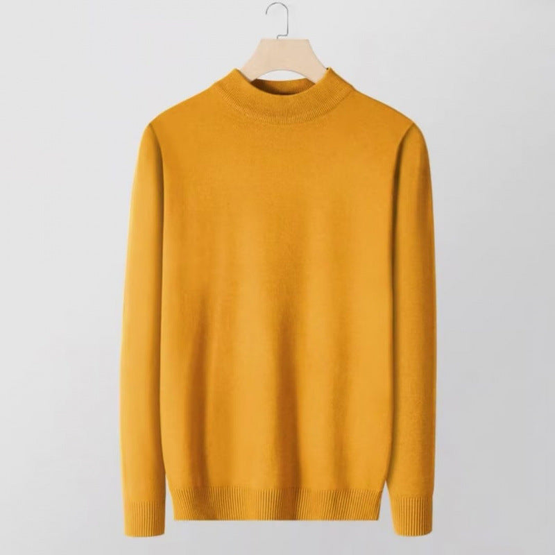 Damen Feinstrick-Stehkragenpullover aus Baumwollmix mit gerippten Bündchen Nord Taschen