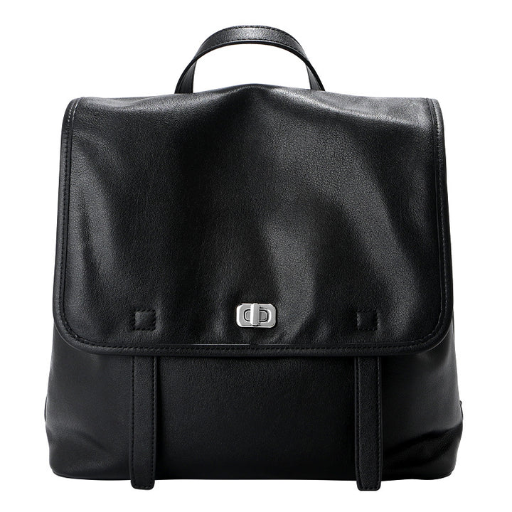 Damen Rucksack aus hochwertigem Leder mit praktischem Klappenverschluss Nord Taschen