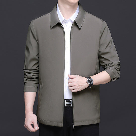 Herren leichte gesteppte Übergangsjacke mit innenliegendem Quiltfutter und klassischem Kragen Nord Taschen