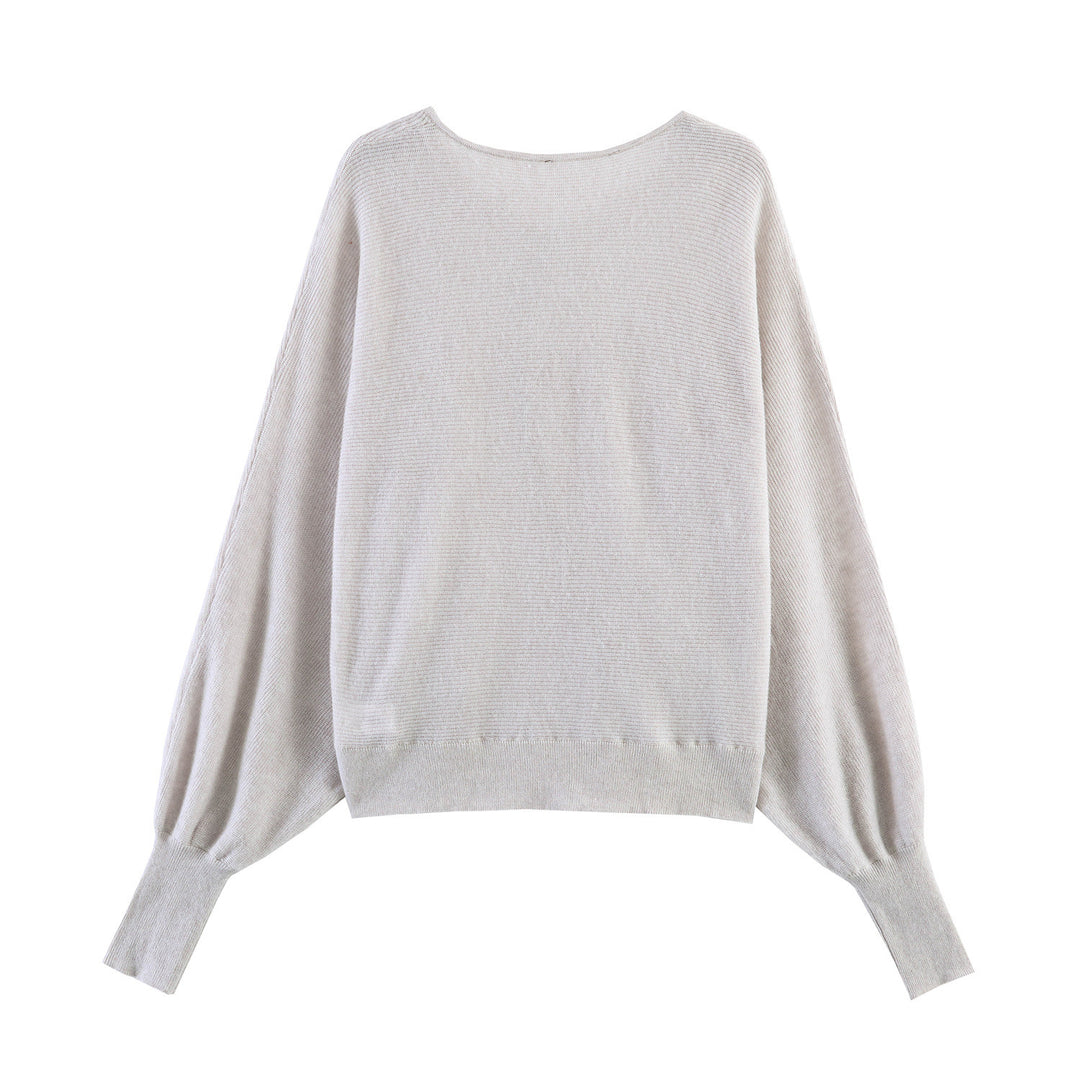 Damen Oversized-Feinstrick-Cardigan mit asymmetrischer Knopfleiste und Fledermausärmeln Nord Taschen