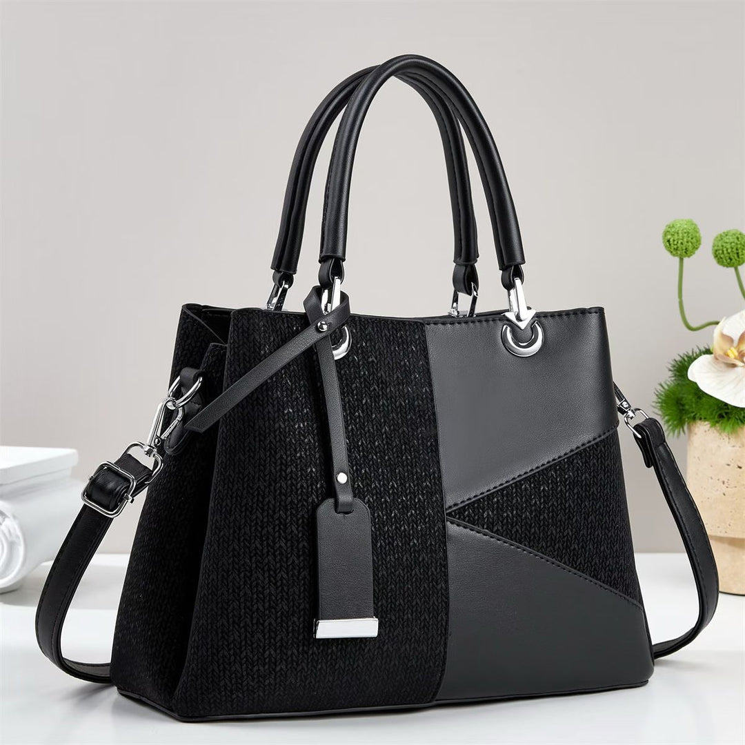 Damen modische Handtasche mit strukturiertem Design und abnehmbarem Schulterriemen Nord Taschen