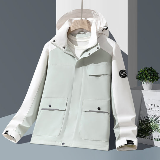 Damen Technische Regenjacke Nord Taschen