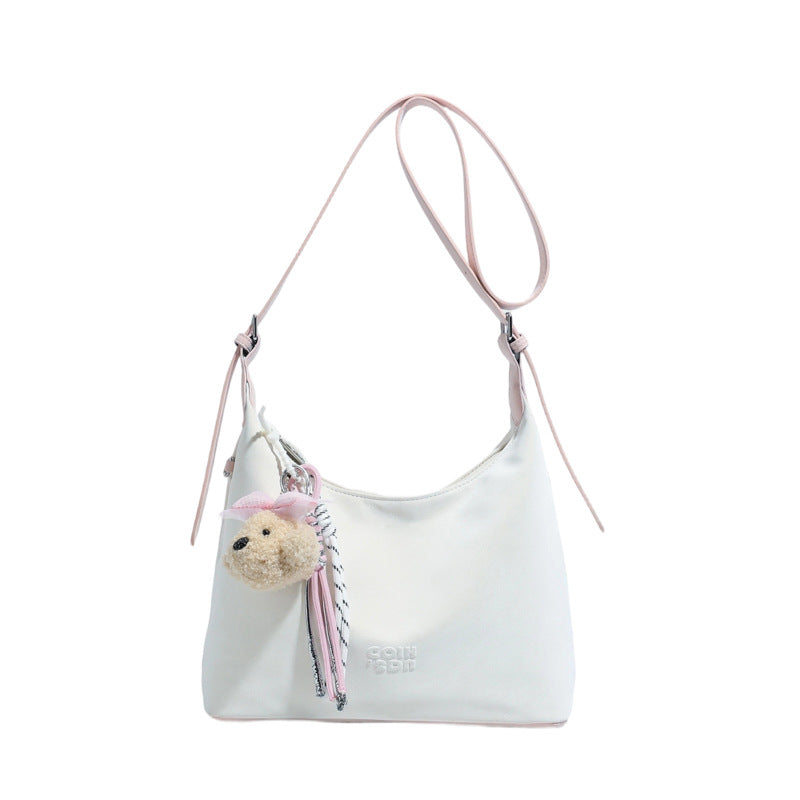 Damen Hobo Tasche mit charmantem Tieranhänger Nord Taschen