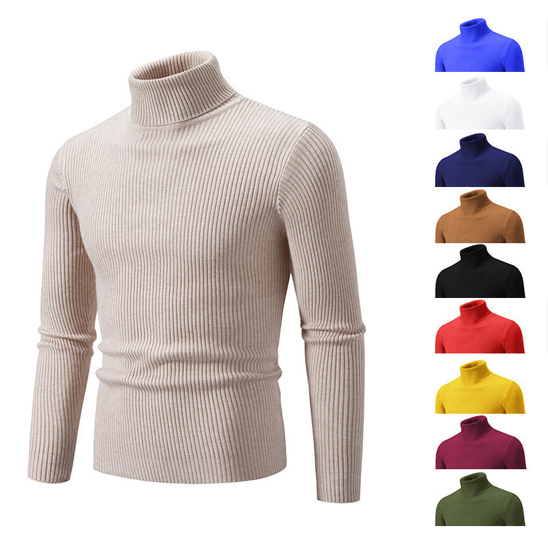 Herren feiner Rollkragenpullover aus langlNord Taschenigem Strickmaterial