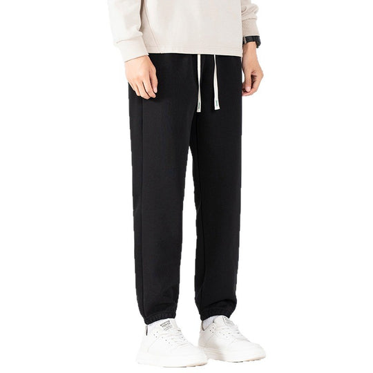 Herren Locker geschnittene Fleece-Jogginghose mit Kordelzugbund und elastischen Beinabschlüssen Nord Taschen