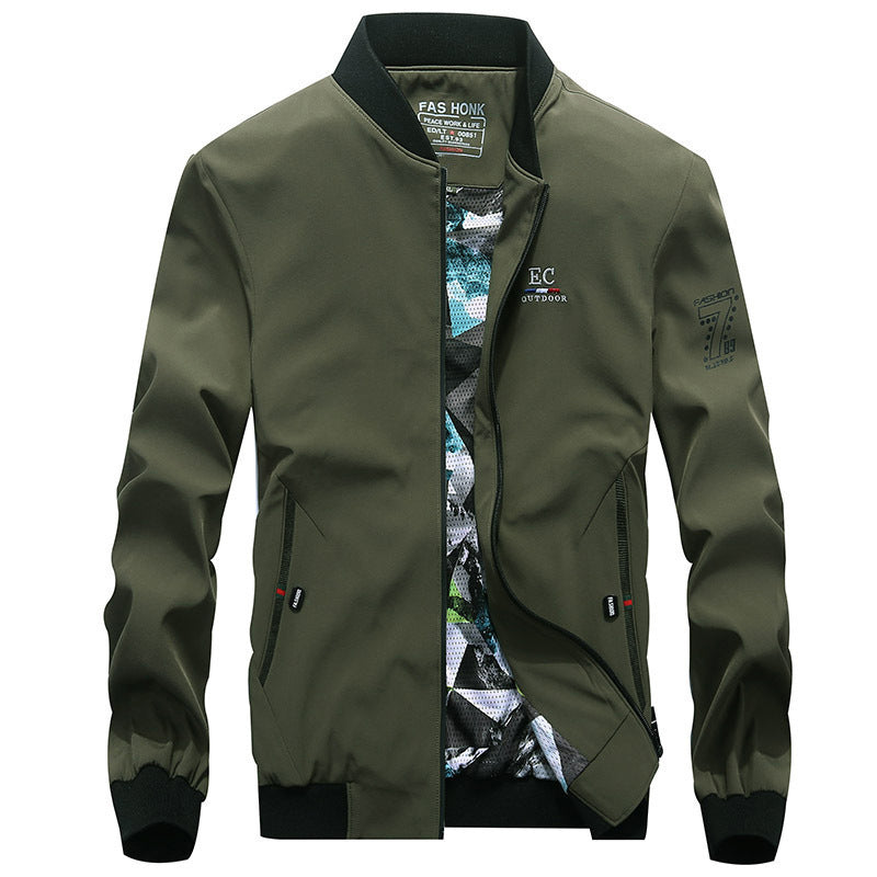 Herren leichter Softshell-Bomber mit gemustertem Mesh-Futter und windabweisendem Außenmaterial Nord Taschen