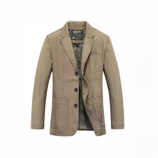 Herren Sakko im Casual-Stil mit Drei-Knopf-Front und aufgesetzten Taschen Nord Taschen