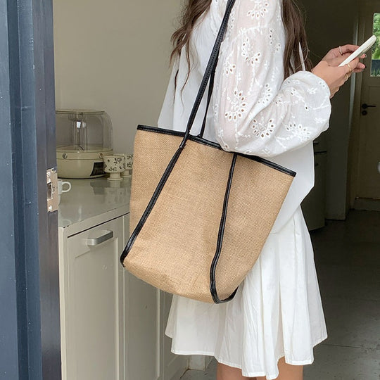 Damen Strandtasche mit eleganten Akzenten und abnehmbarem Innenbeutel Nord Taschen